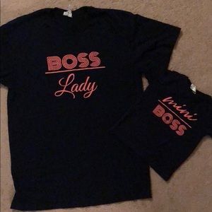 Mommy and me matching t shirts women’s med & 12 mo